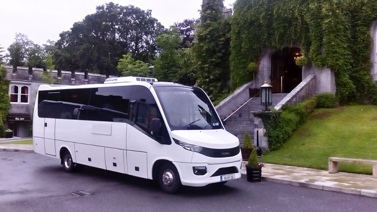 Exterior shot of touring coach