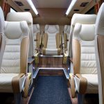 Interior shot of Mercedes VIP sprinter