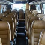 Interior shot of a touring coach