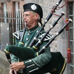 Bagpiper in Scotland