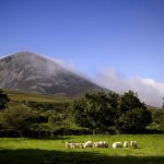 Croagh Patrick, a mountain near the town of Westport in County Mayo, Ireland